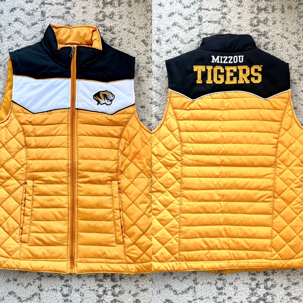Mizzou Tigers Cold Weather Puffer Vest S Small G III Sports by Carl Banks